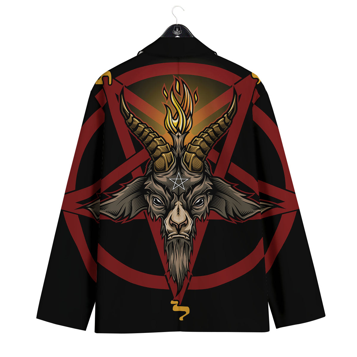 Pentagram Symbol Magic Print Men's Sport Coat-grizzshop
