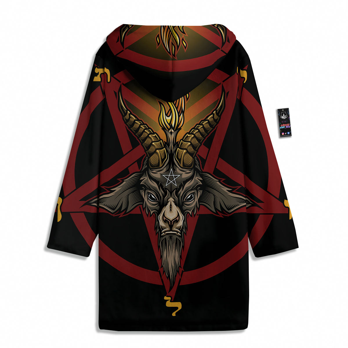 Pentagram Symbol Magic Print Men's Windbreaker Jacket-grizzshop