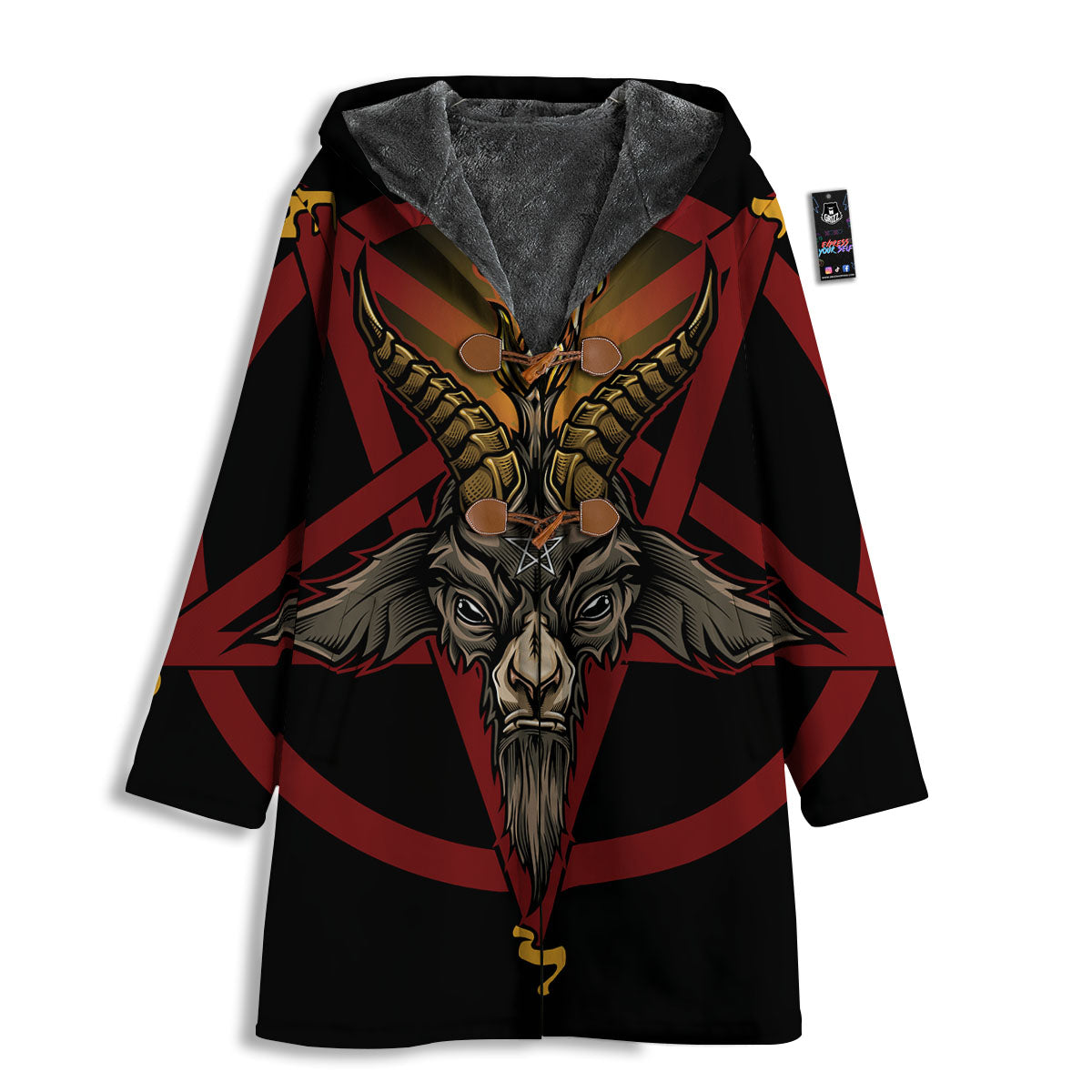 Pentagram Symbol Magic Print Men's Windbreaker Jacket-grizzshop
