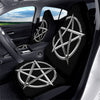 Pentagram Symbol White And Black Print Car Seat Covers-grizzshop