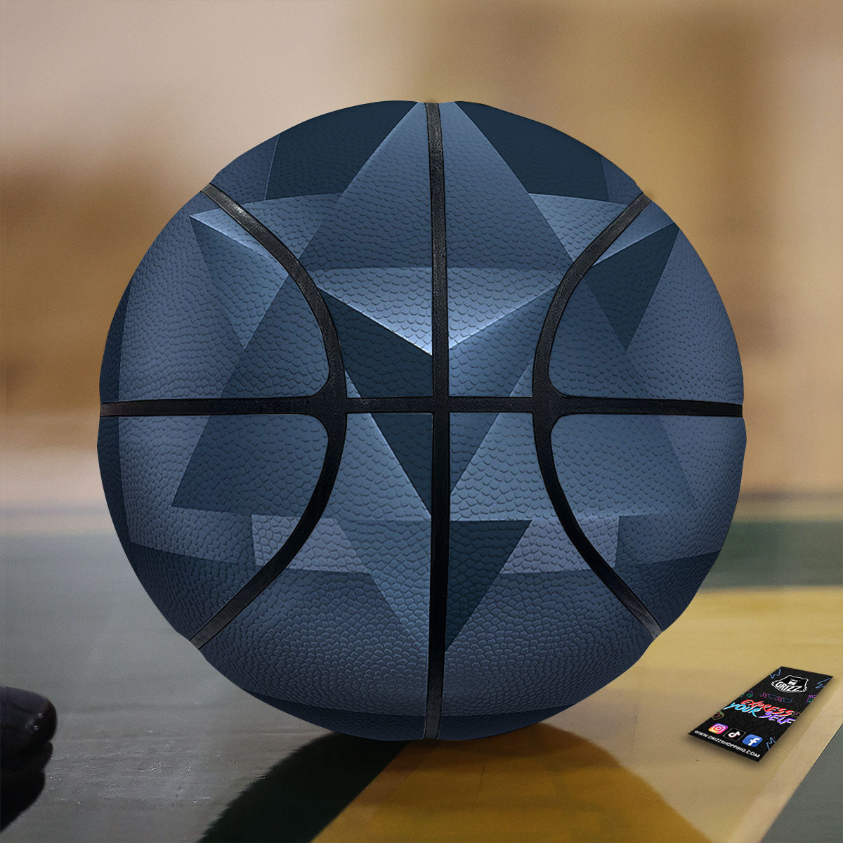 Playing Card King Of Spades Print Basketball