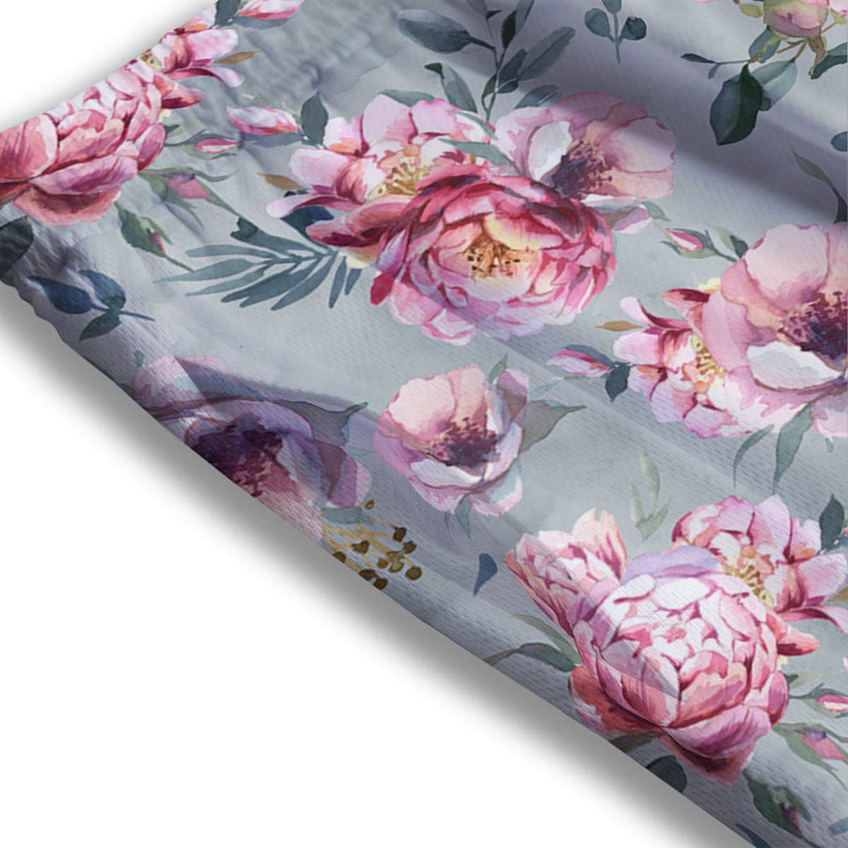 Peony Floral Pink Vintage Print Pattern Mesh Shorts