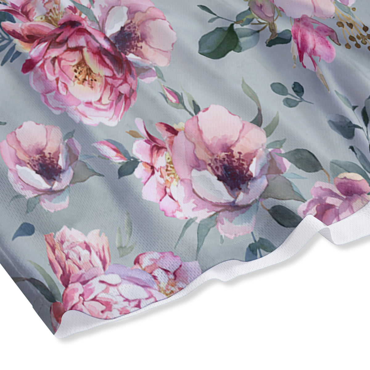 Peony Floral Pink Vintage Print Pattern Mesh Shorts