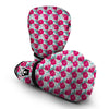 Peony Pink Hand Drawn Print Pattern Boxing Gloves-grizzshop