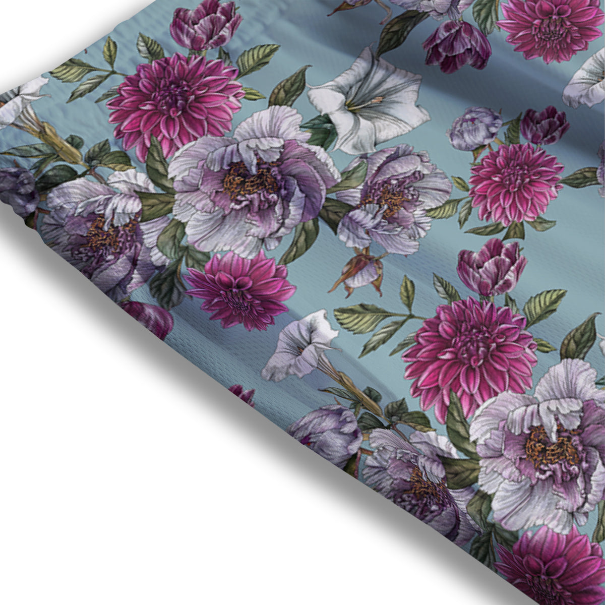 Peony Watercolor Print Pattern Mesh Shorts
