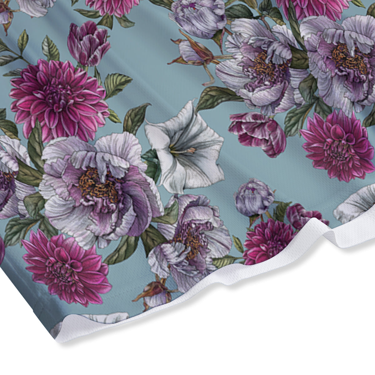 Peony Watercolor Print Pattern Mesh Shorts