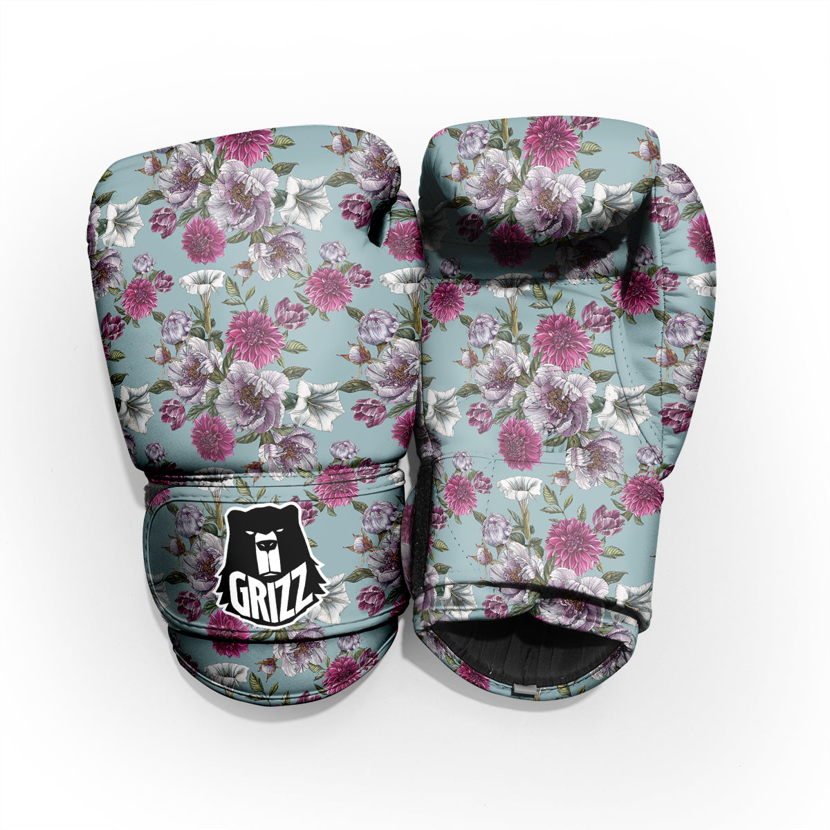 Peony Watercolor Print Pattern Pro Boxing Glove