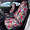 People Smile Colorful Print Pattern Car Seat Covers-grizzshop