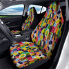 People Talking Colorful Print Pattern Car Seat Covers-grizzshop