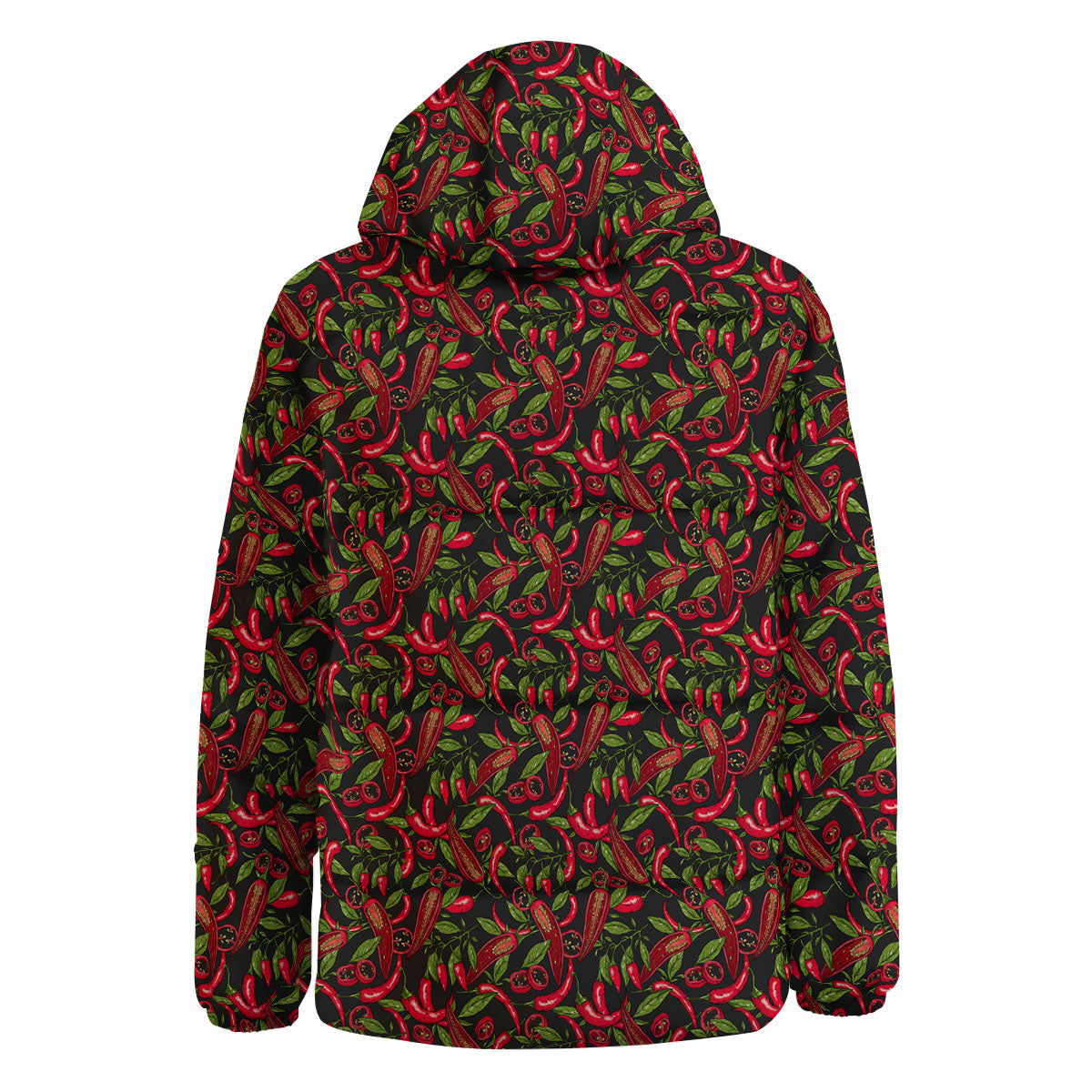 Peppers Hot Chili Print Pattern Down Jacket-grizzshop