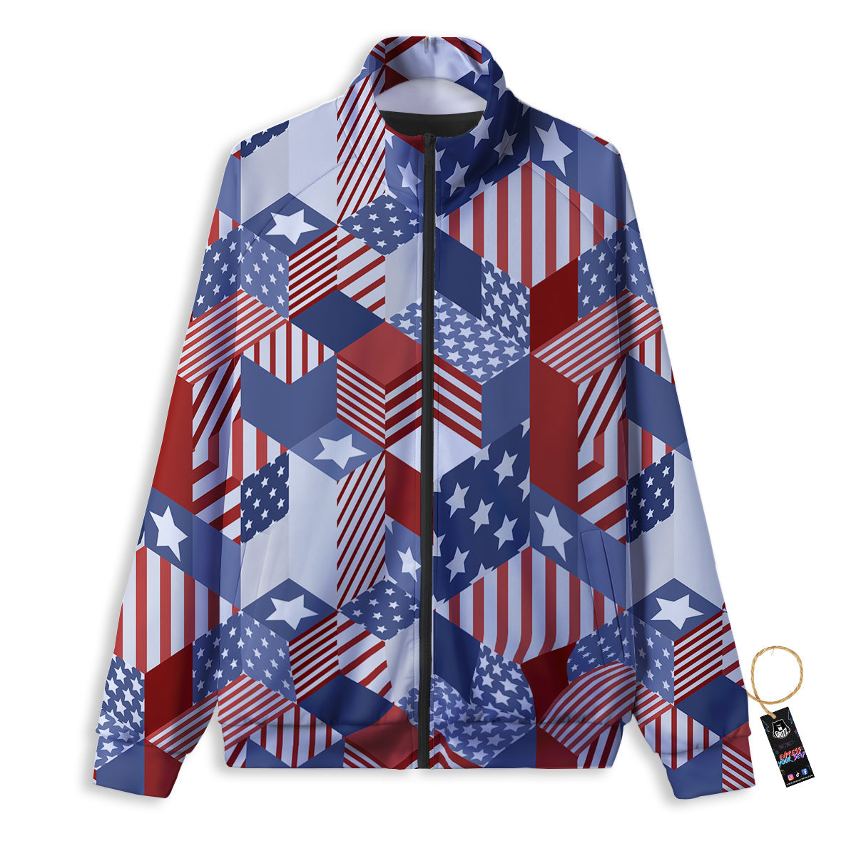Peppers Red Chili Print Pattern Track Jacket-grizzshop