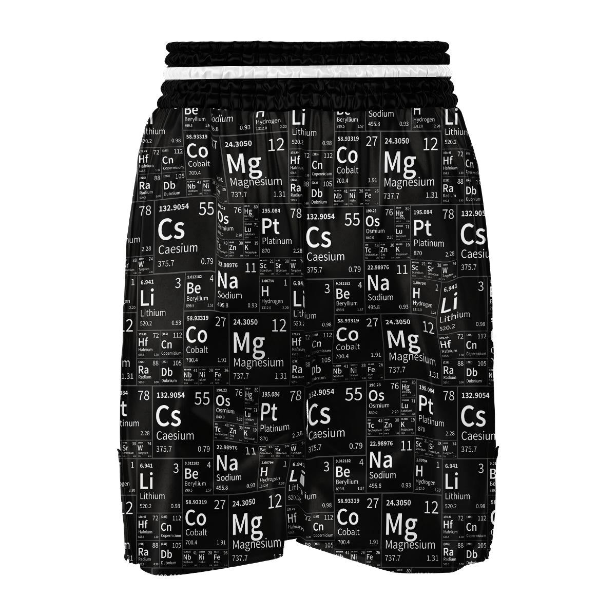 Periodic Table Science Print Pattern Boxing Shorts-grizzshop