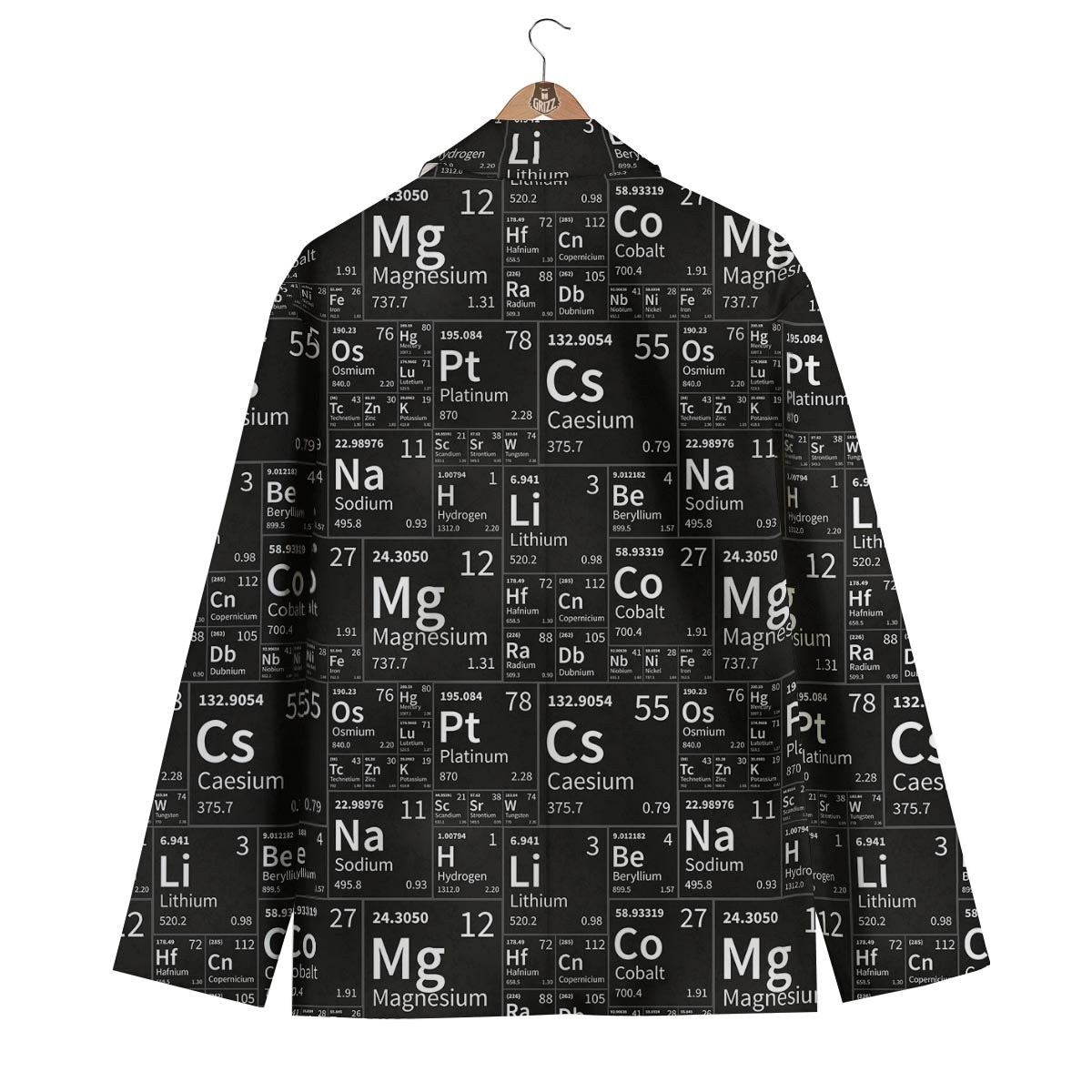Periodic Table Science Print Pattern Men's Blazer-grizzshop