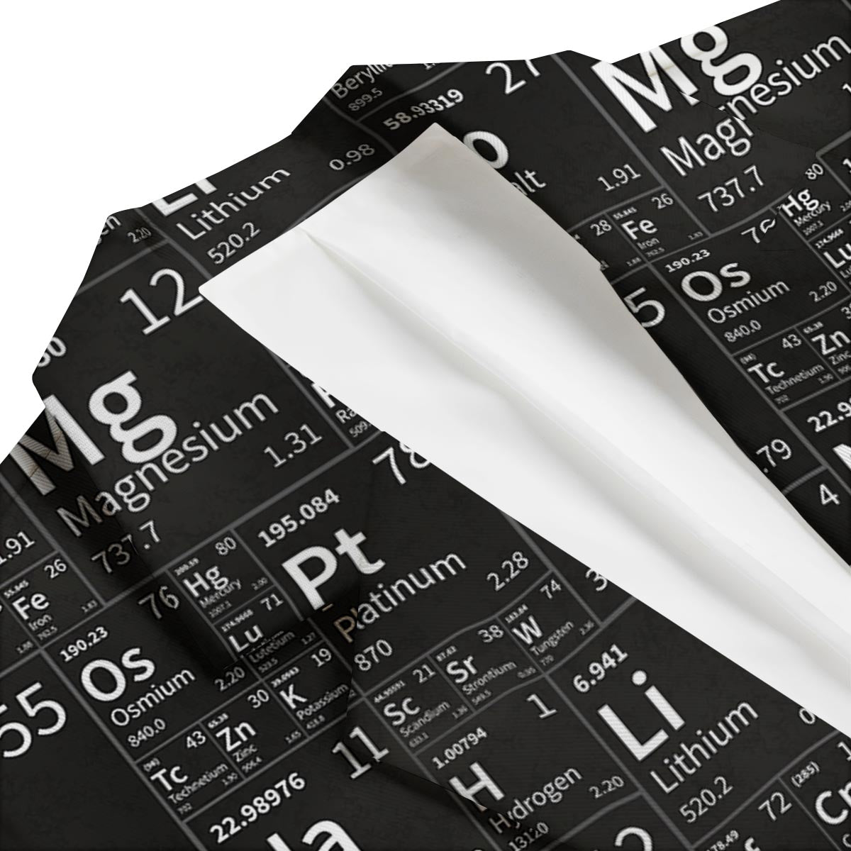 Periodic Table Science Print Pattern Men's Blazer-grizzshop