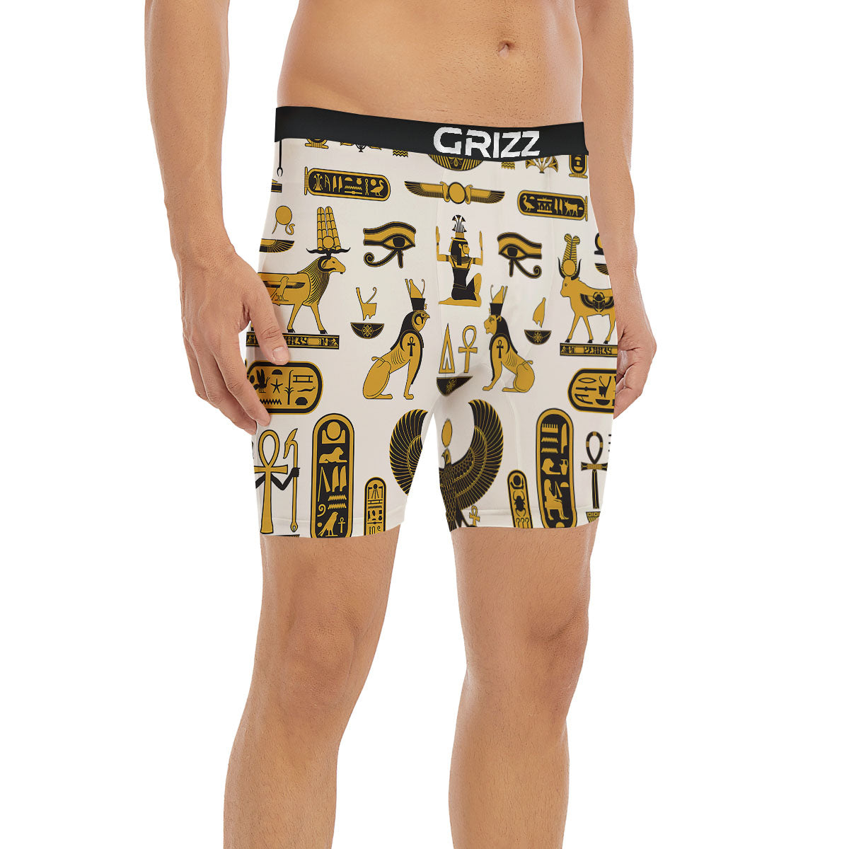 Pharaohs And Gods Egyptian Print Boxer Briefs-grizzshop