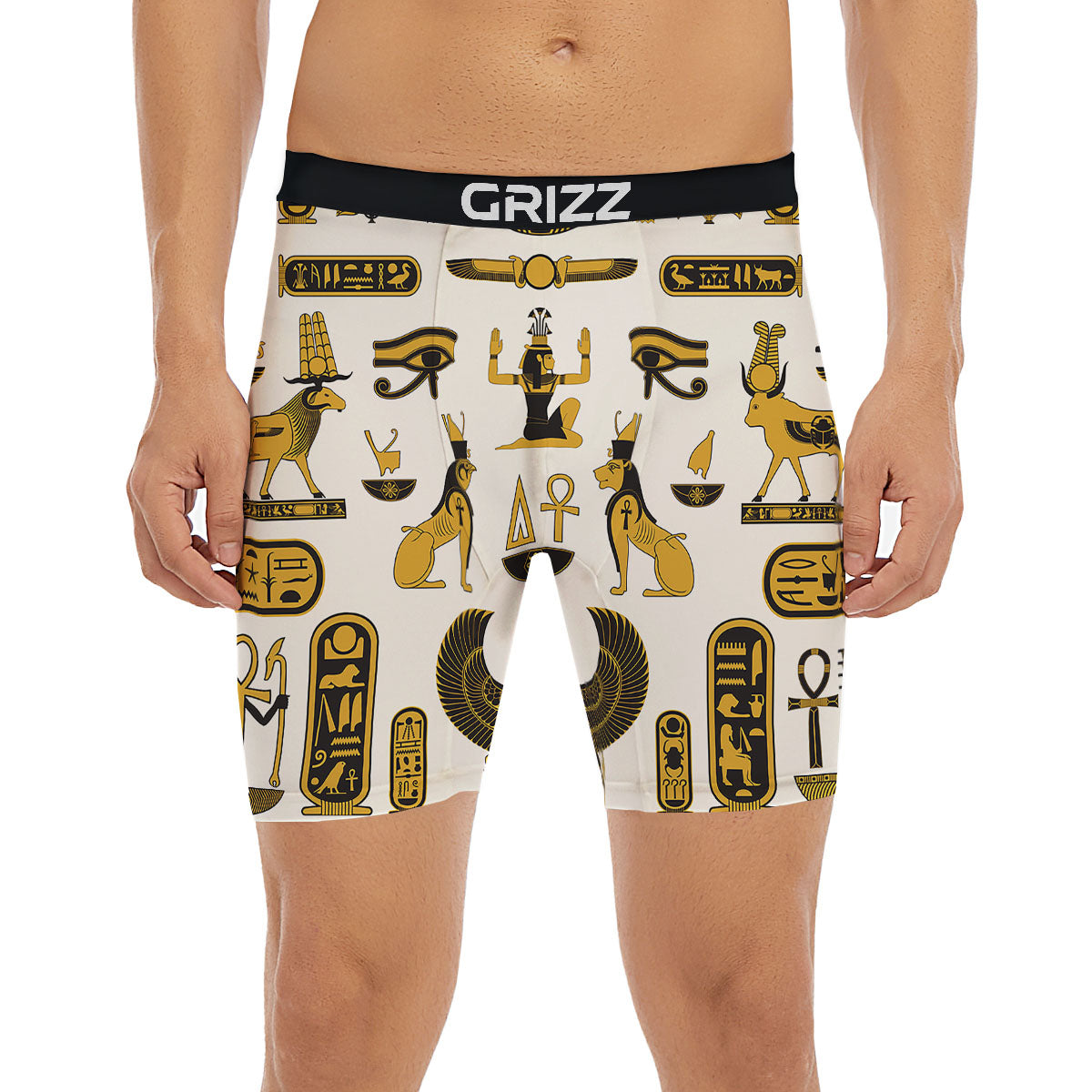 Pharaohs And Gods Egyptian Print Boxer Briefs-grizzshop