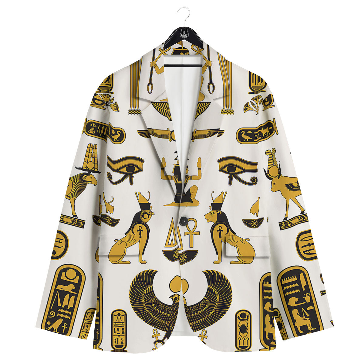 Pharaohs And Gods Egyptian Print Men's Sport Coat-grizzshop