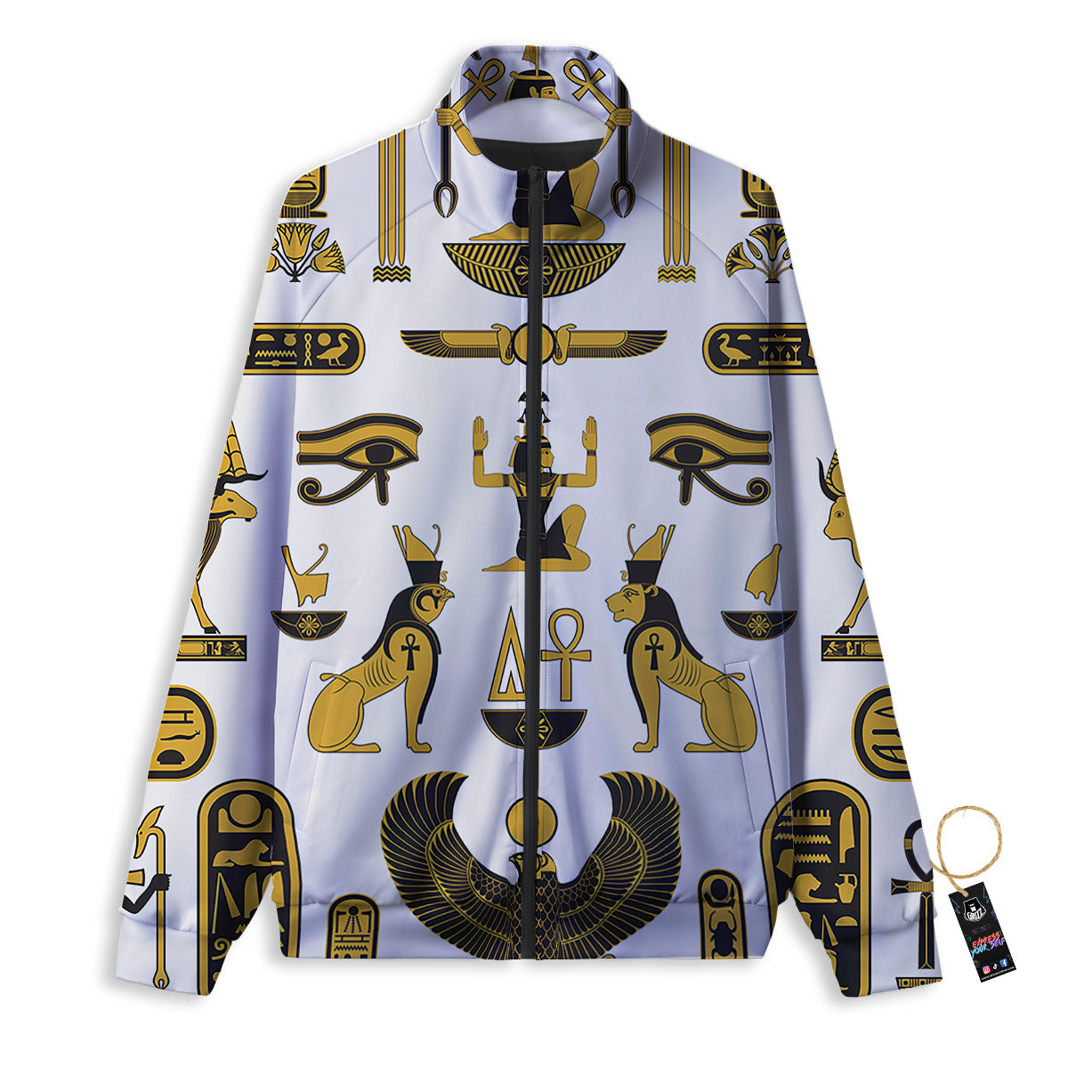 Pharaohs And Gods Egyptian Print Track Jacket-grizzshop