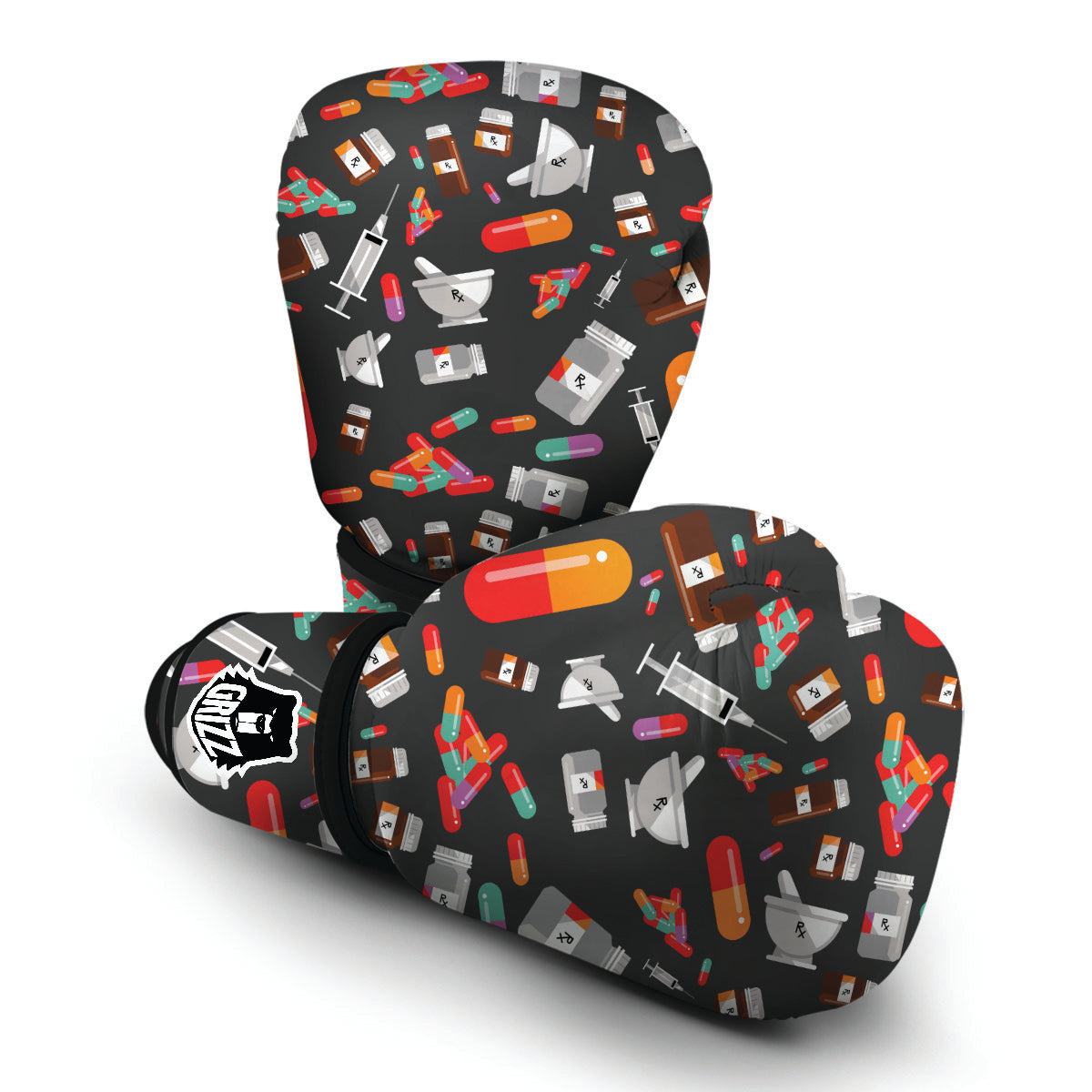 Pharmacist Pattern Boxing Gloves-grizzshop