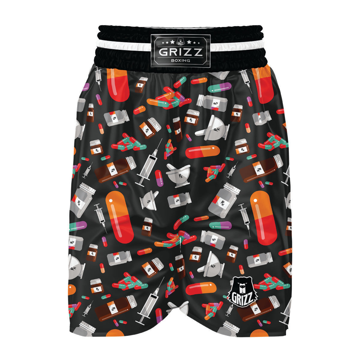 Pharmacist Pattern Boxing Shorts-grizzshop
