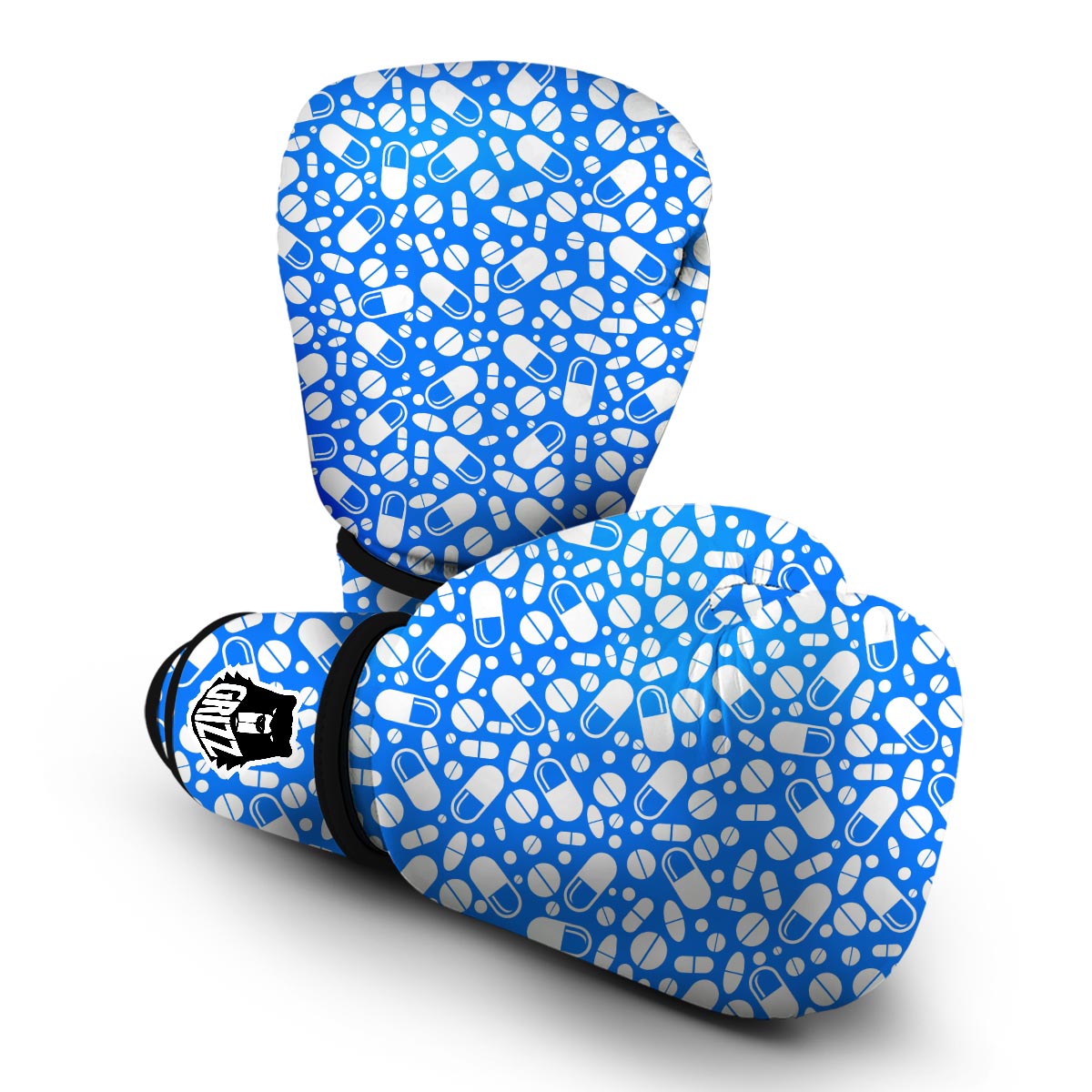 Pharmacy Pattern Print Boxing Gloves-grizzshop