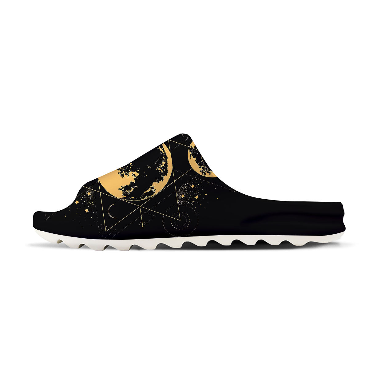 Phase Geometric Moon Print Sandals-grizzshop
