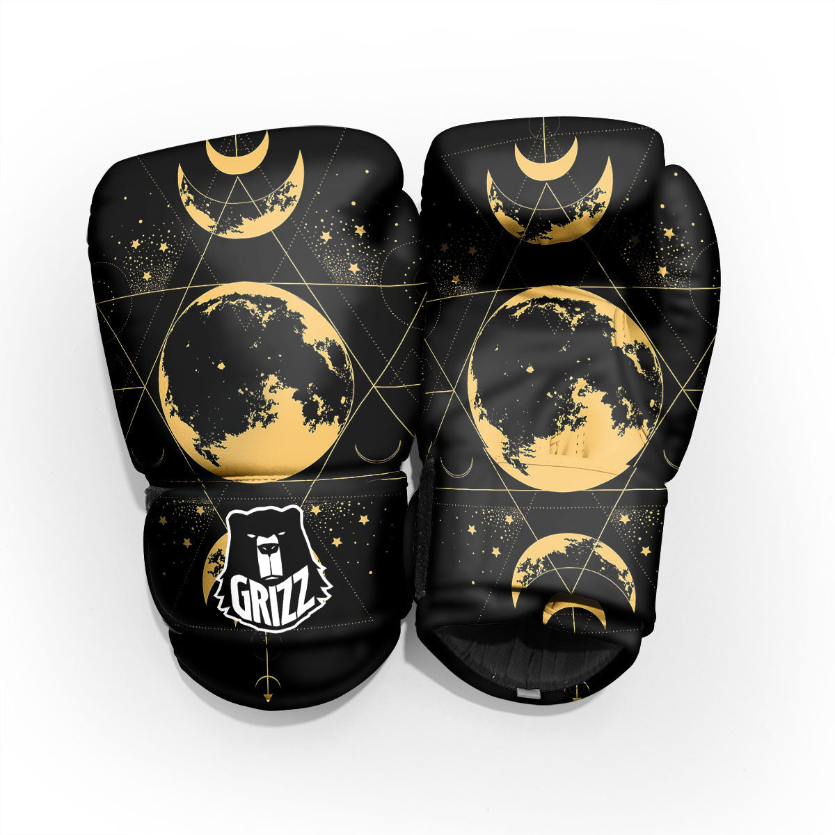 Phase Geometric Moon Print Pro Boxing Glove