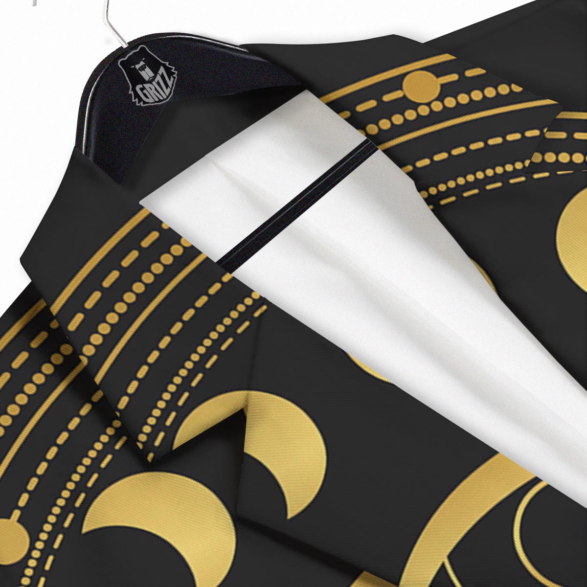 Phase Moon And Sun Print Men's Sport Coat-grizzshop