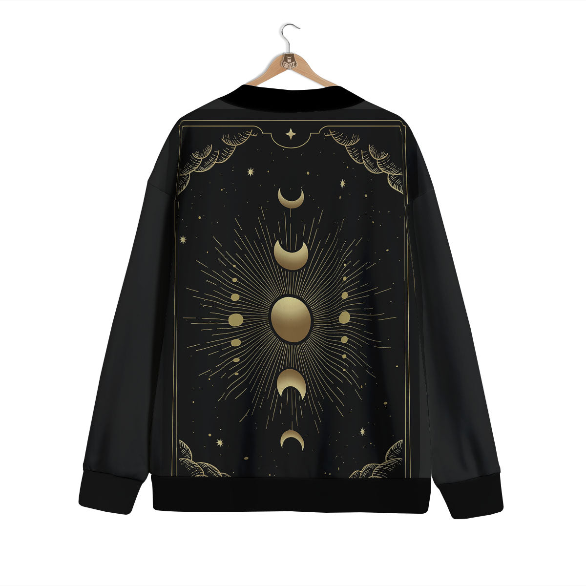 Phases And Eclipse Print Cardigan-grizzshop