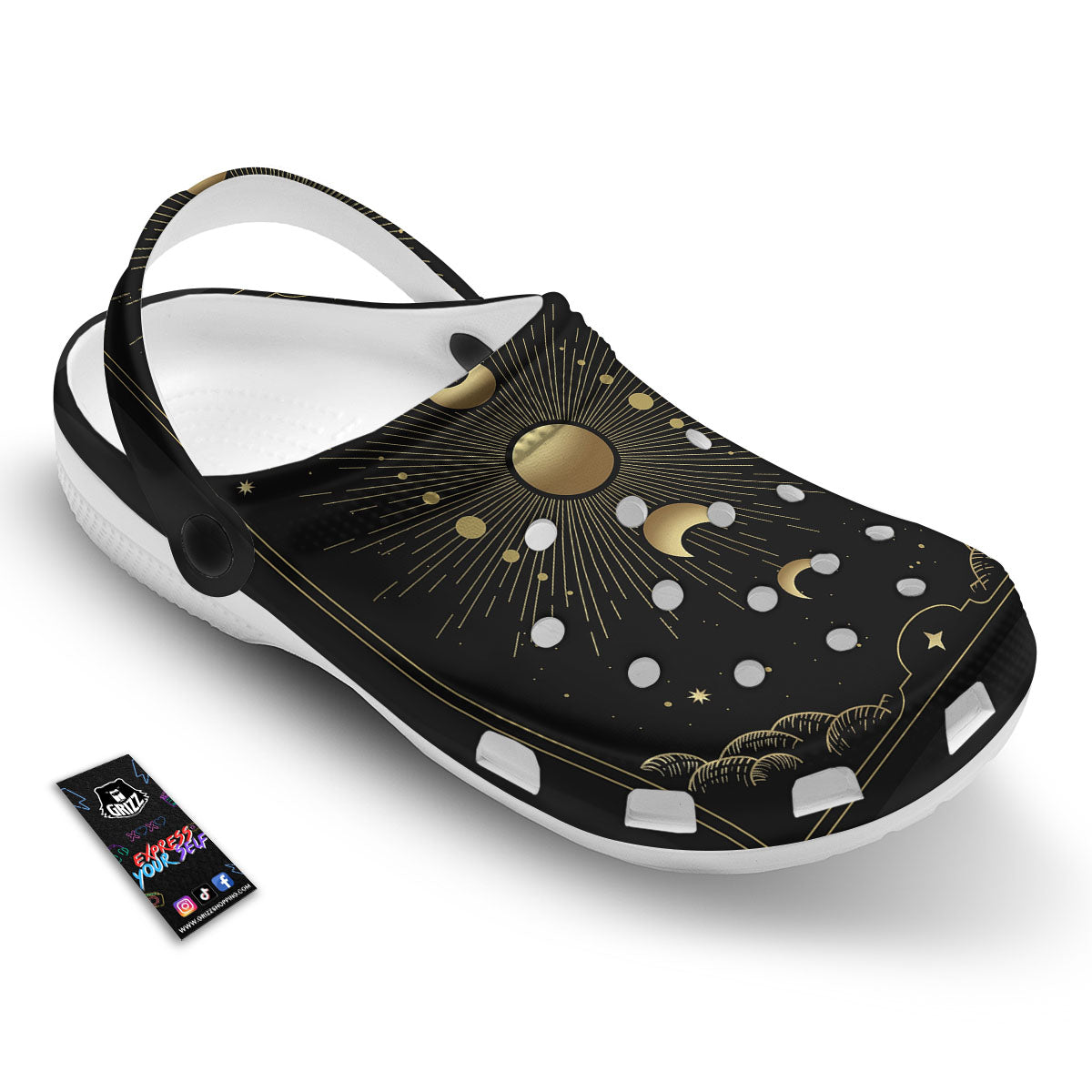 Phases And Eclipse Print Clog-grizzshop
