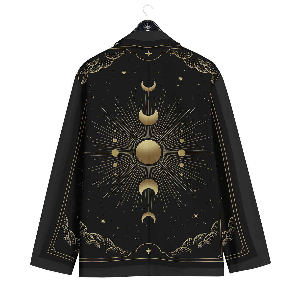 Phases And Eclipse Print Men's Sport Coat-grizzshop