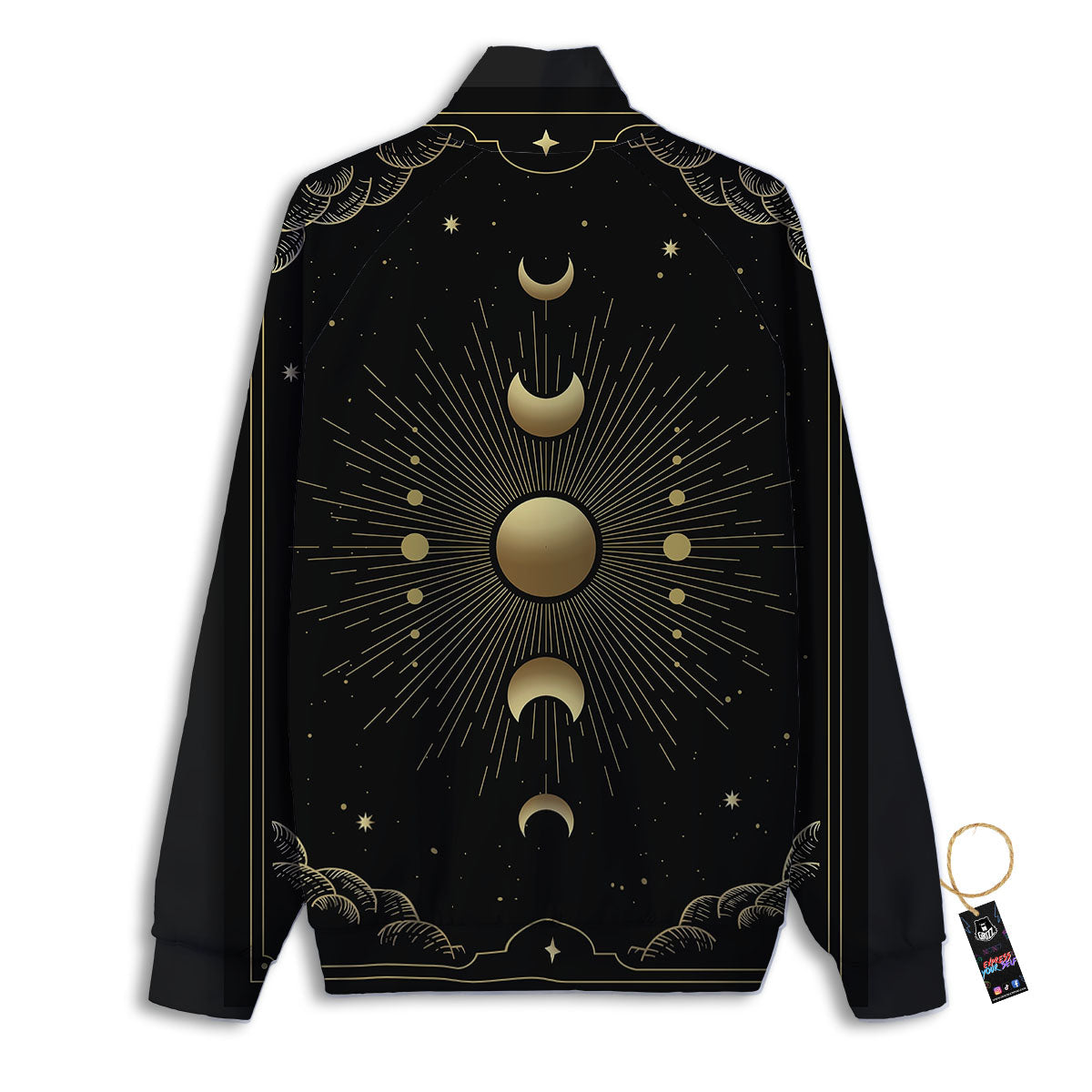 Phases And Eclipse Print Track Jacket-grizzshop