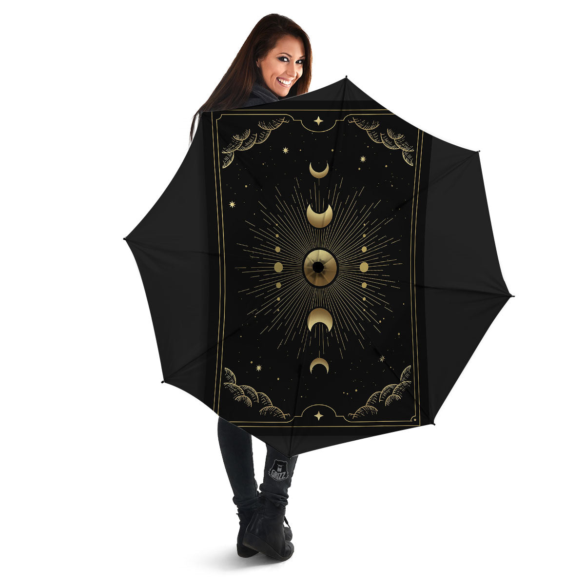 Phases And Eclipse Print Umbrella-grizzshop