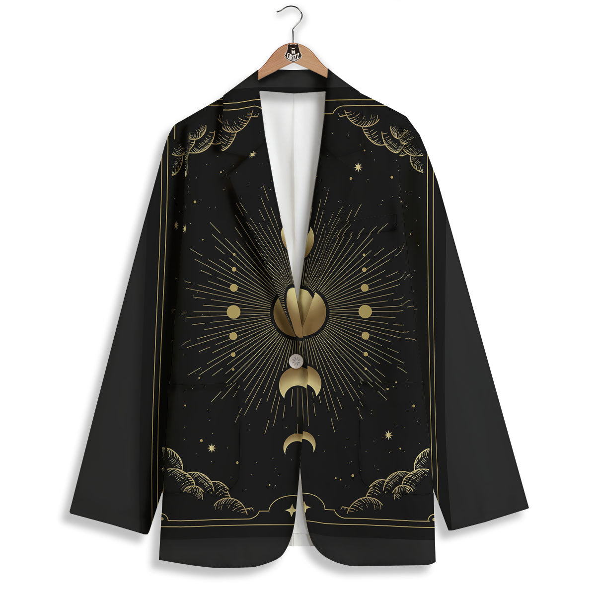 Phases And Eclipse Print Women's Blazer-grizzshop