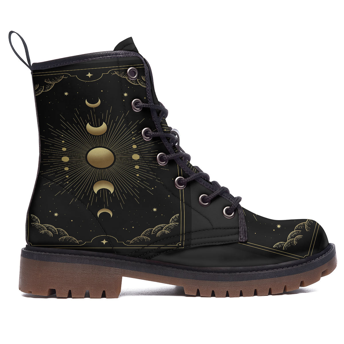 Phases And Eclipse Print Work Boots-grizzshop