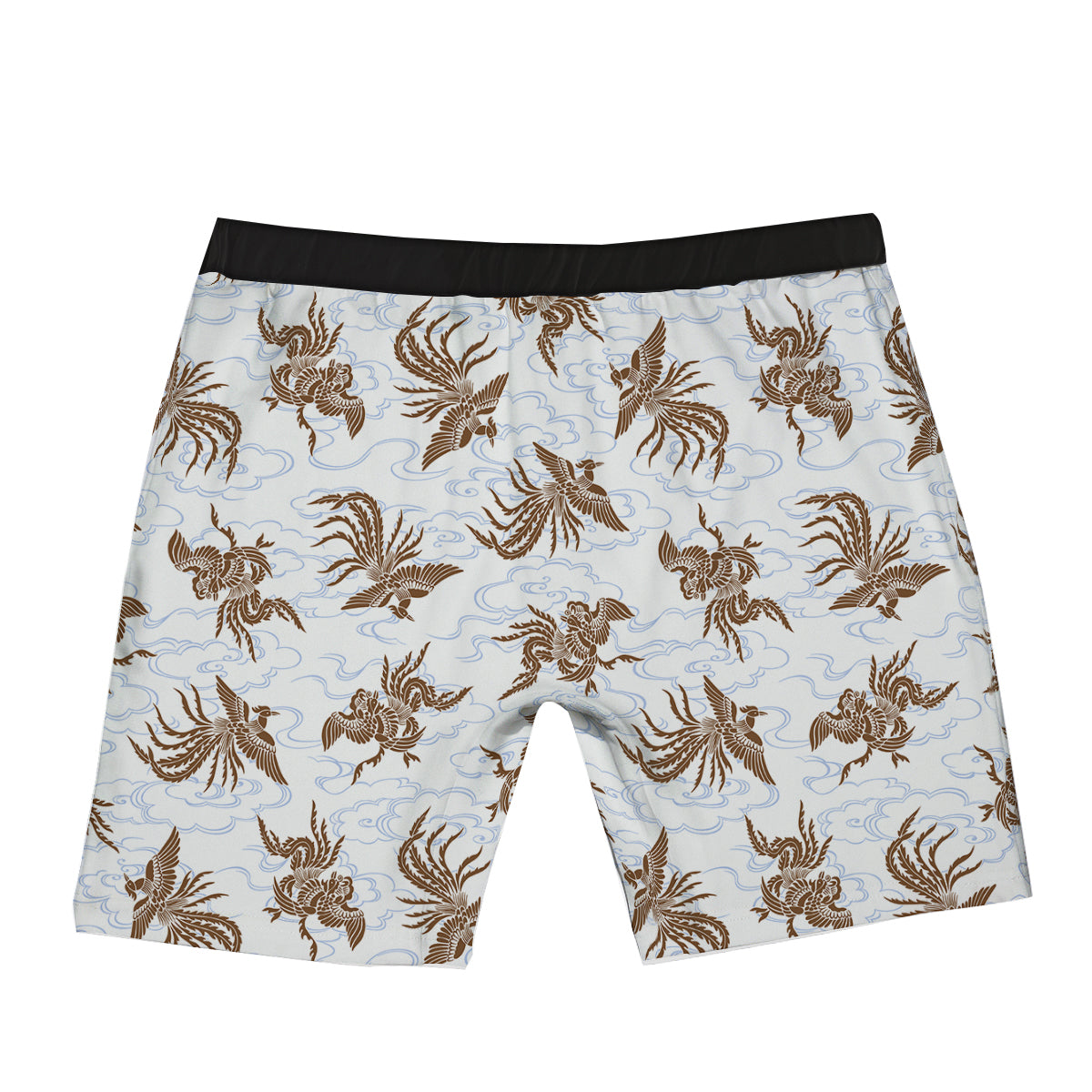 Phoenix Brown Print Pattern Boxer Briefs-grizzshop