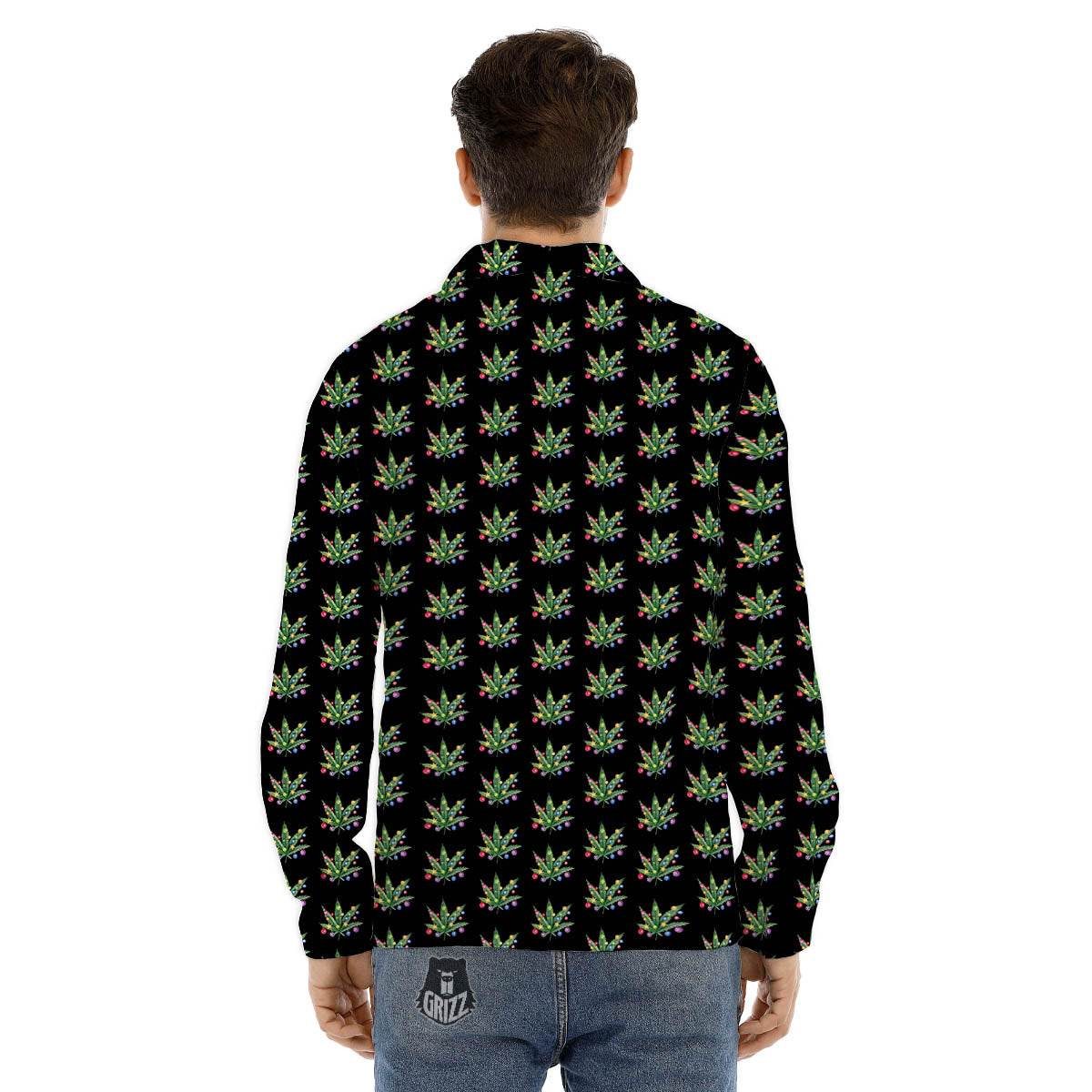Phoenix Brown Print Pattern Men's Dress Shirts-grizzshop