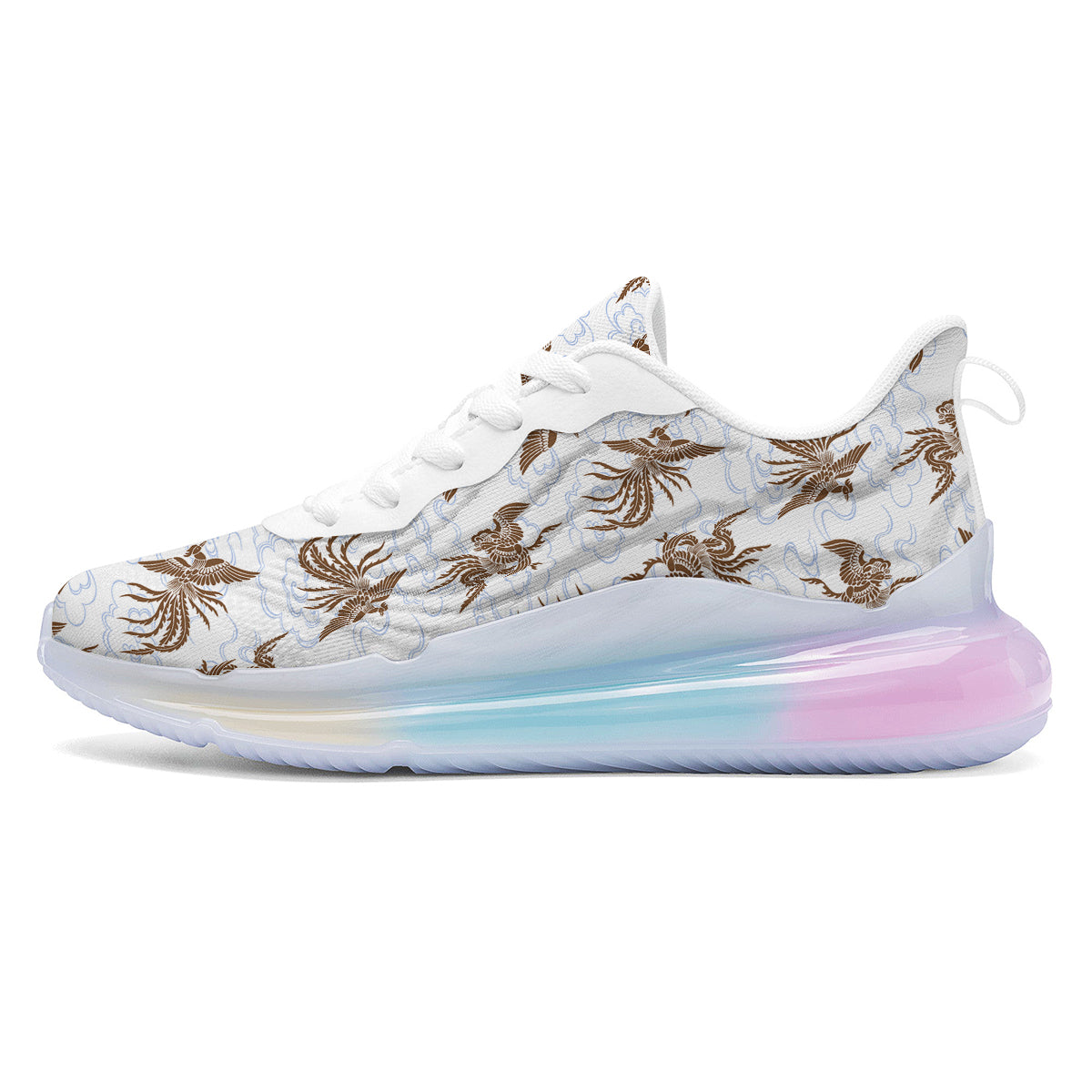Phoenix Brown Print Pattern Running Sneakers-grizzshop
