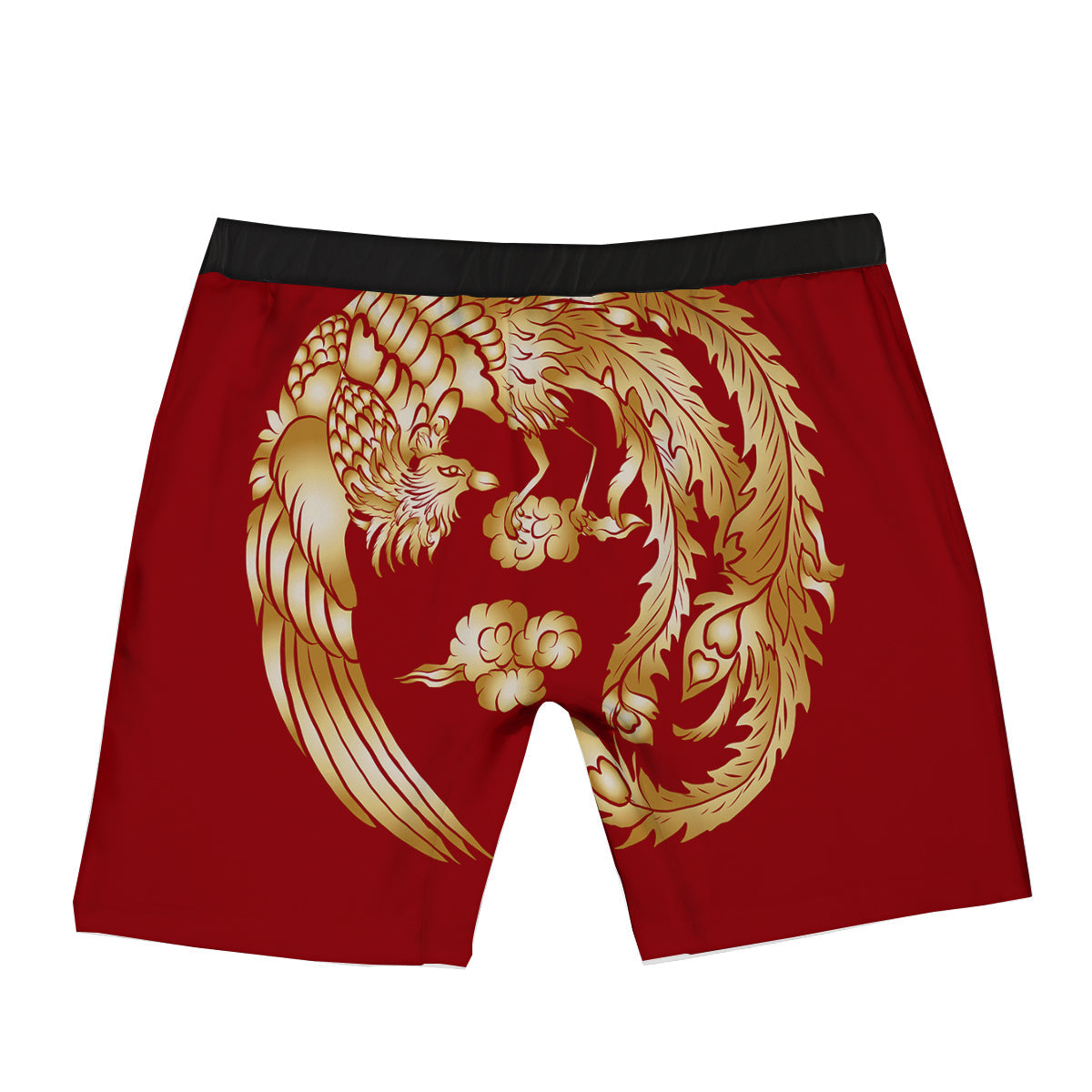 Phoenix Chinese Print Boxer Briefs-grizzshop
