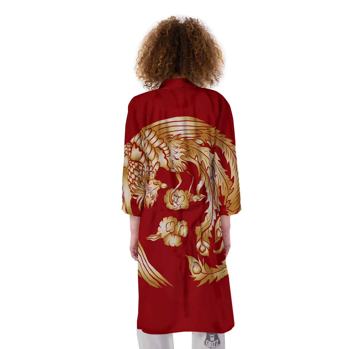 Phoenix Chinese Print Kimono-grizzshop