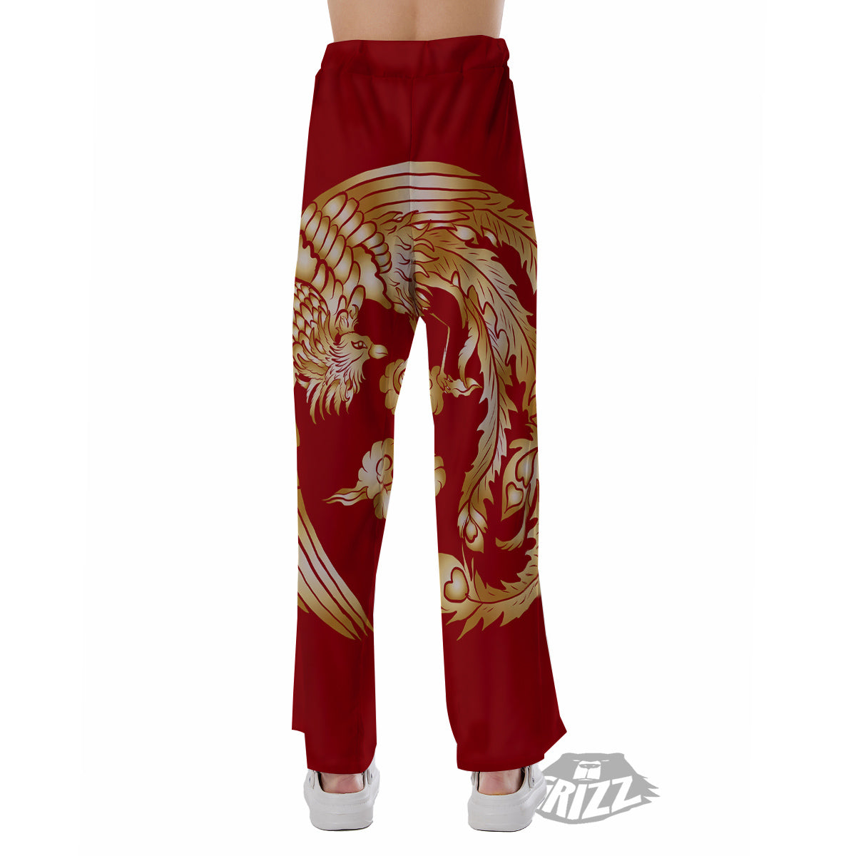 Phoenix Chinese Print Pajama Pants-grizzshop