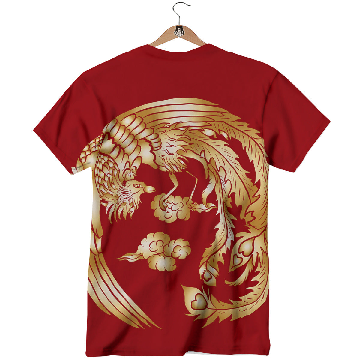 Phoenix Chinese Print T-Shirt-grizzshop