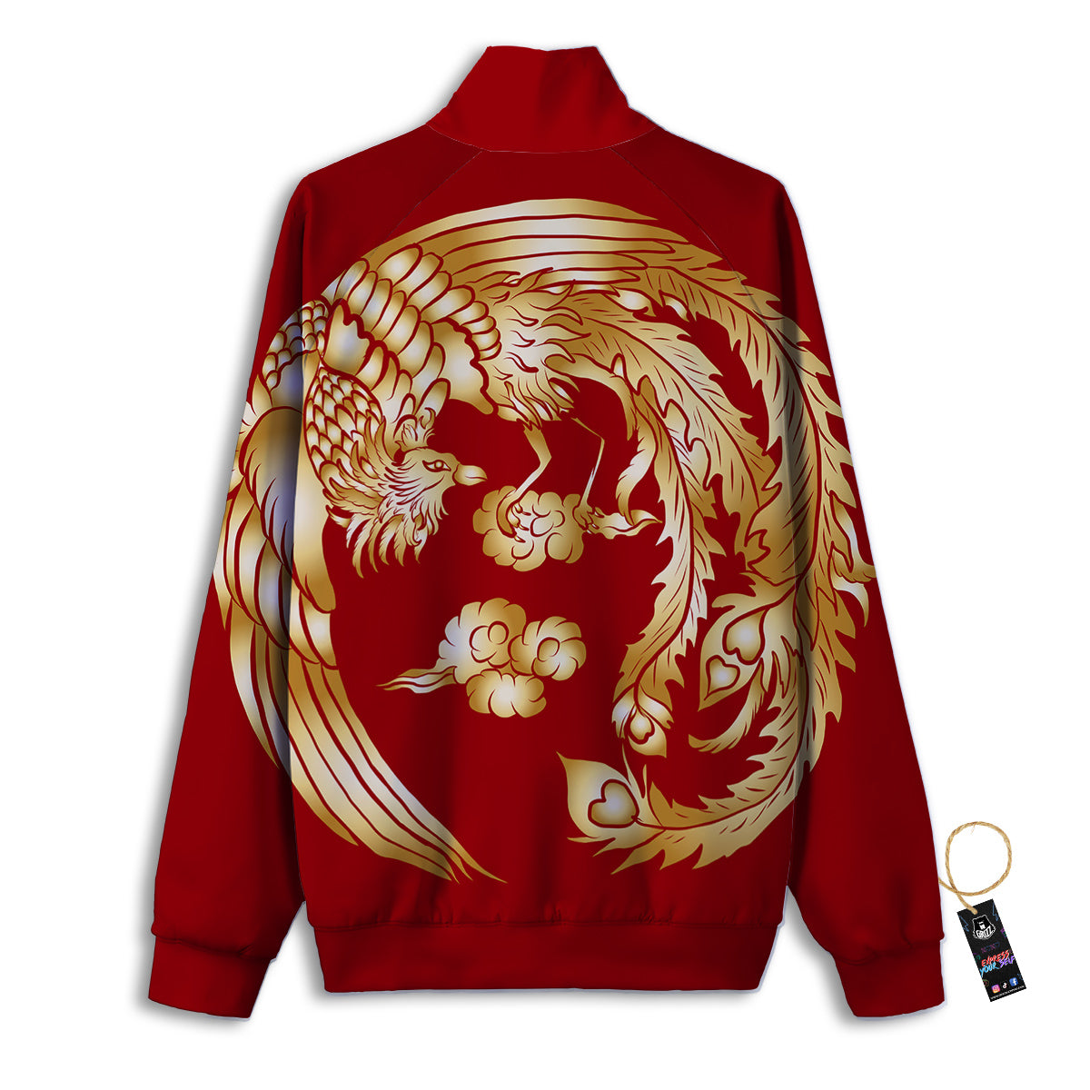 Phoenix Chinese Print Track Jacket-grizzshop