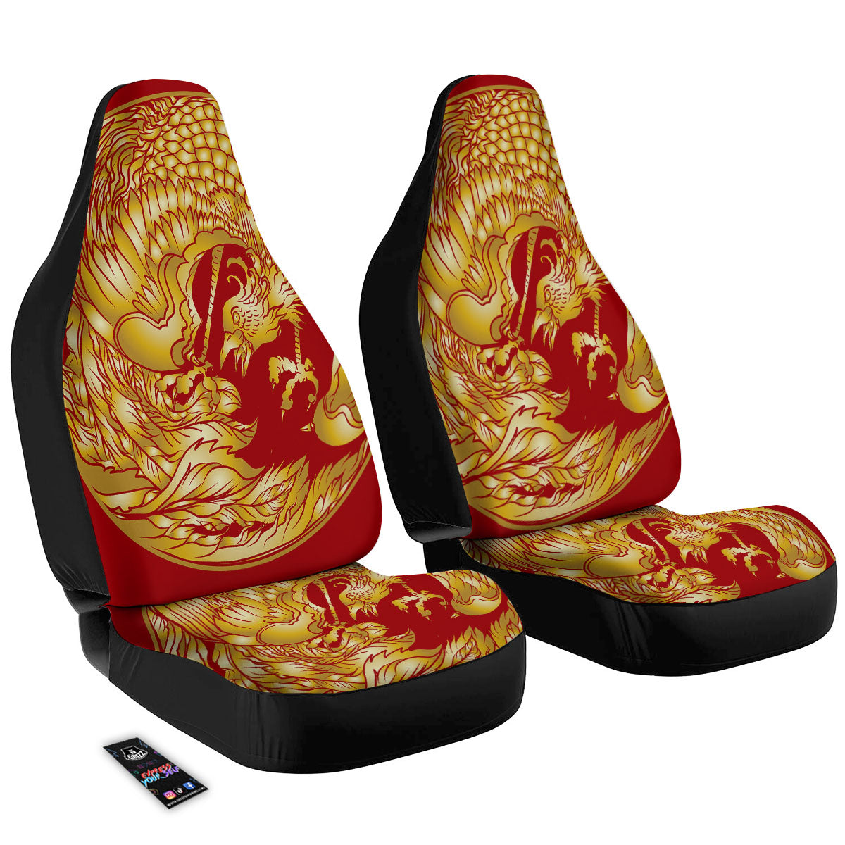 Phoenix Japanese Print Car Seat Covers-grizzshop