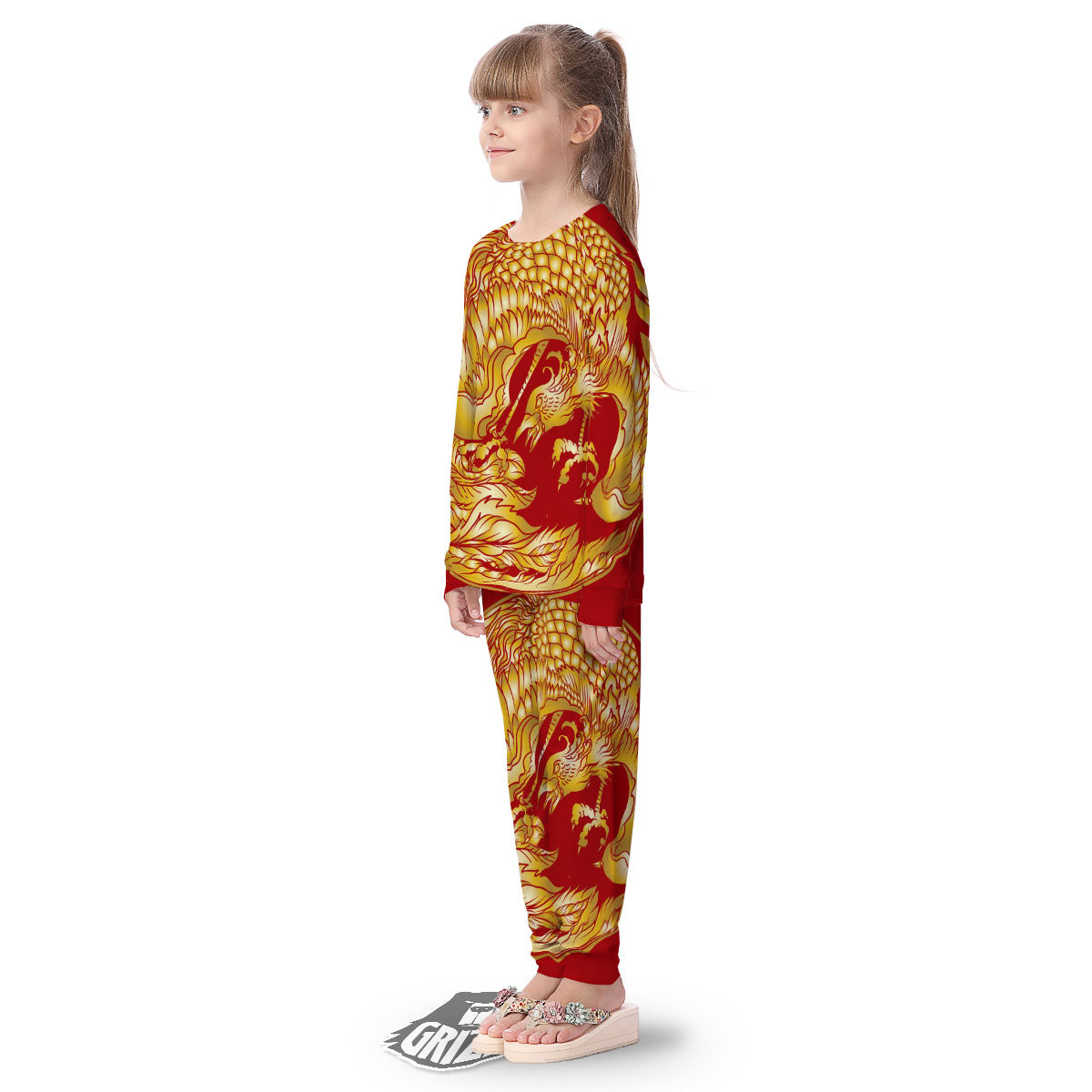 Phoenix Japanese Print Kid's Pajamas-grizzshop