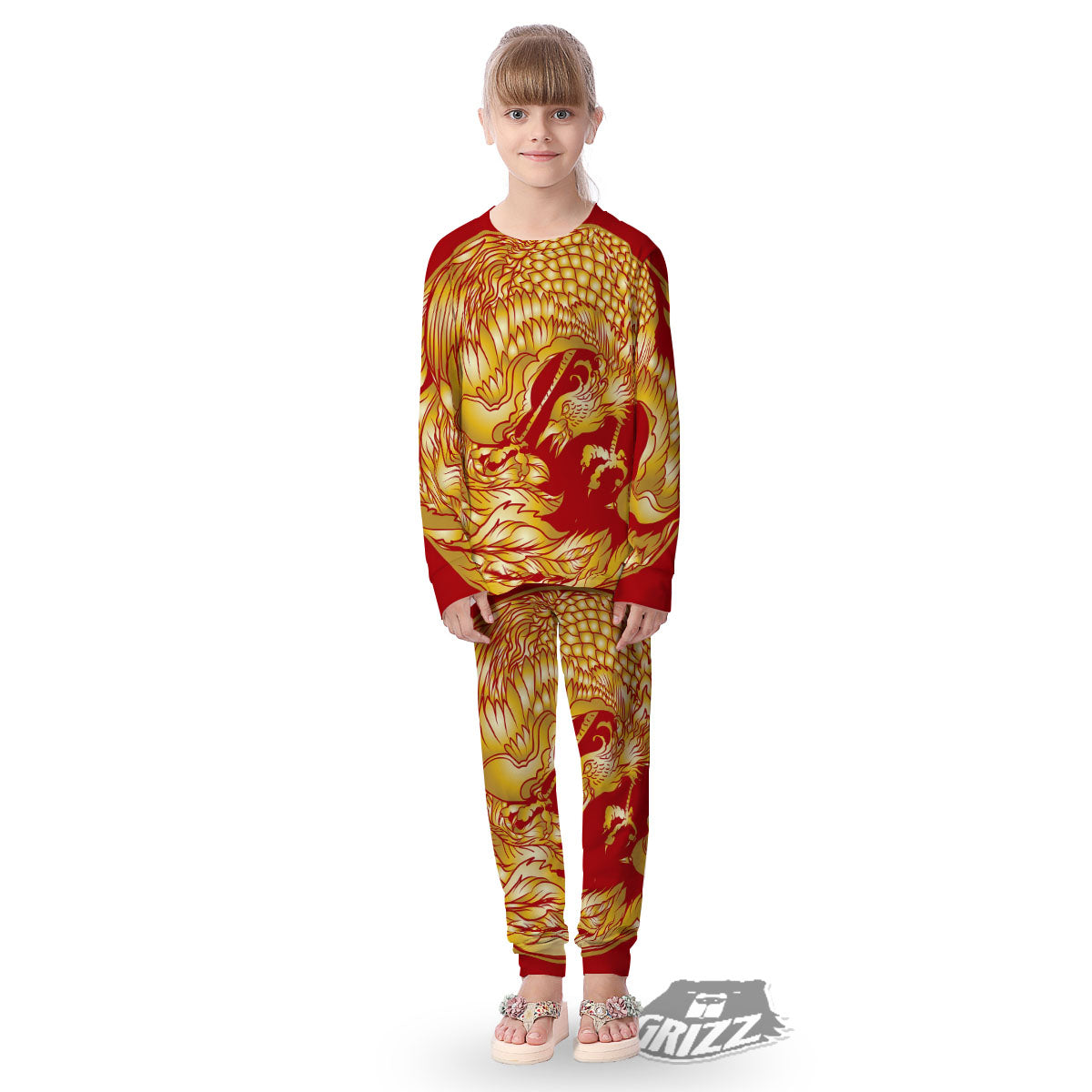 Phoenix Japanese Print Kid's Pajamas-grizzshop