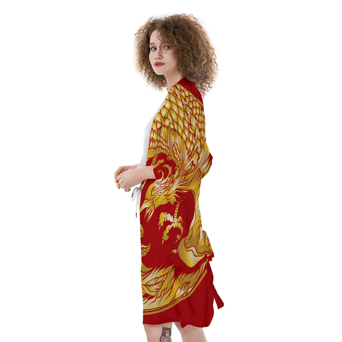 Phoenix Japanese Print Kimono-grizzshop