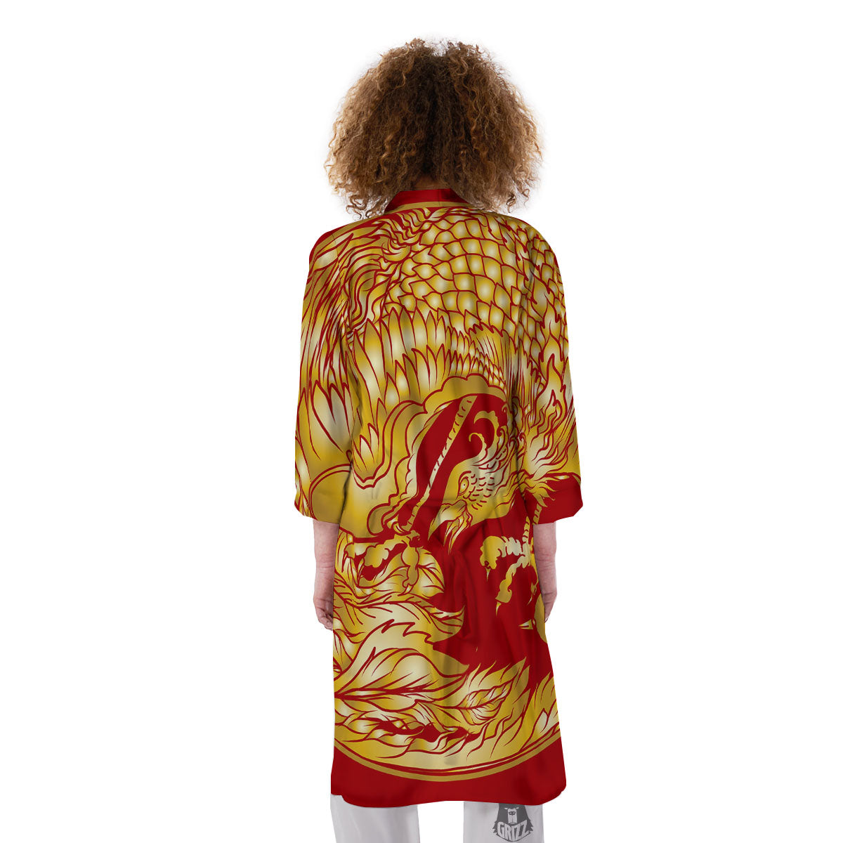 Phoenix Japanese Print Kimono-grizzshop