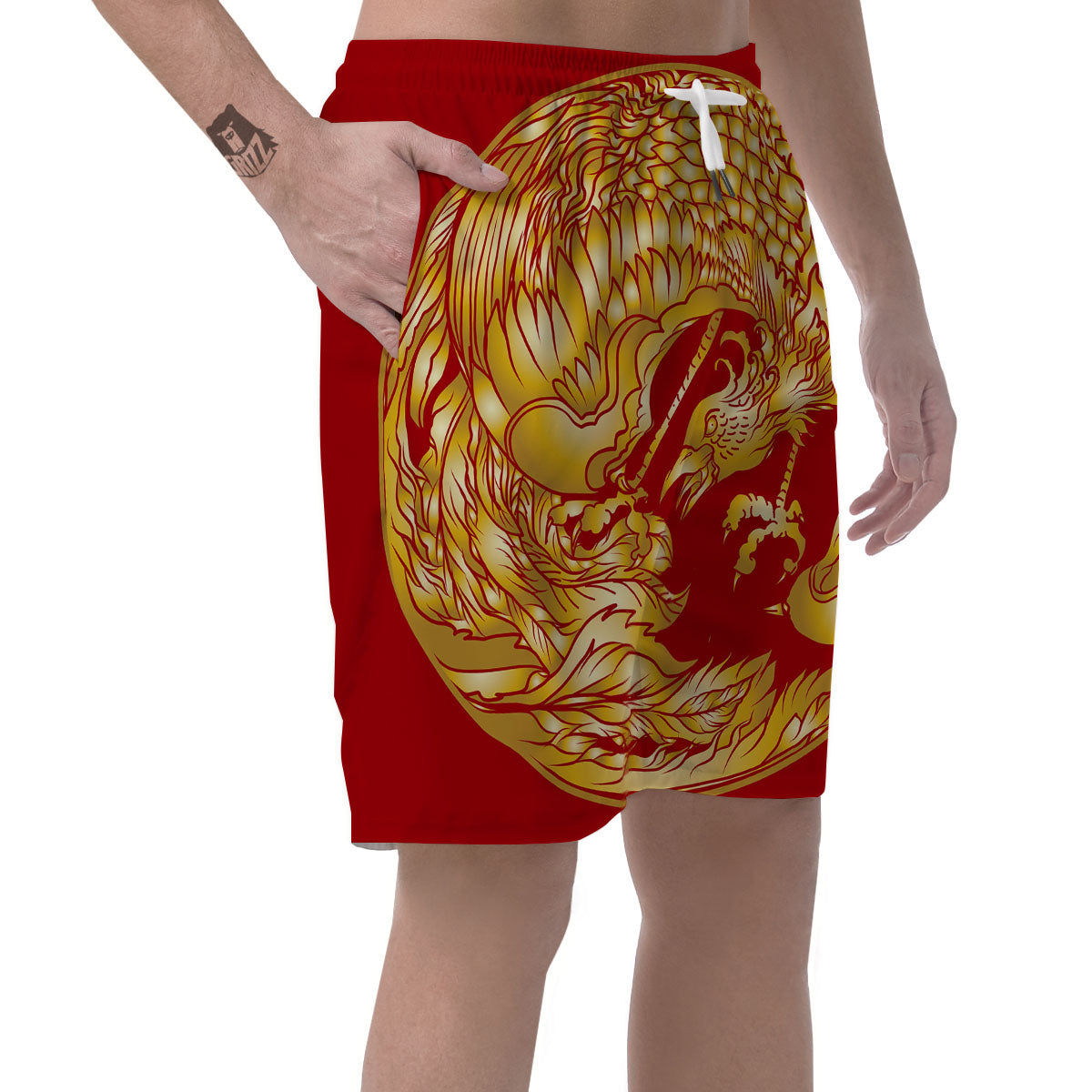Phoenix Japanese Print Men's Shorts-grizzshop