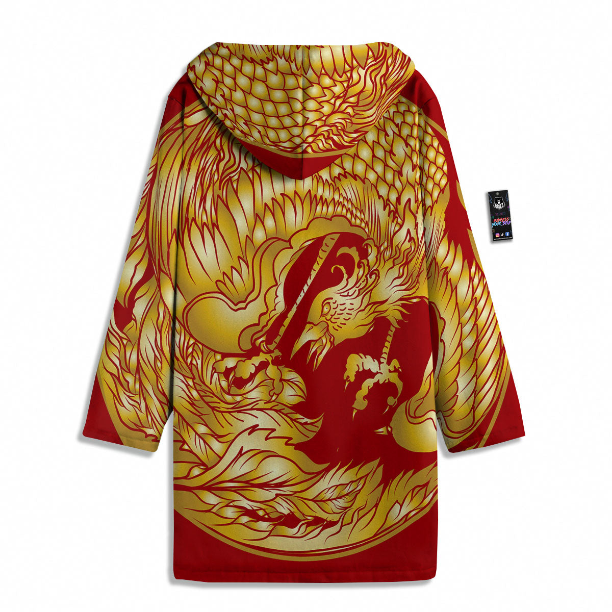 Phoenix Japanese Print Men's Windbreaker Jacket-grizzshop